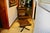 Rare lounge chair and ottoman with armrests, upholstered in leather, canvas, and bent beechwood, in very good original...