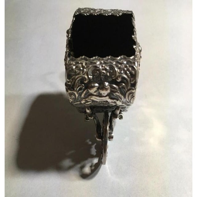 Late 19th Century Baroque Sterling Silver Box Little Love Cart, Italy, 1890 For Sale - Image 10 of 18