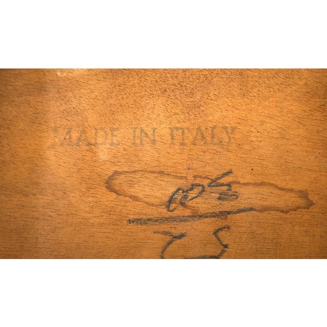 Brown Italian Parquetry Inlaid Olive Wood Side End Plant Lamp Stand Table For Sale - Image 8 of 10