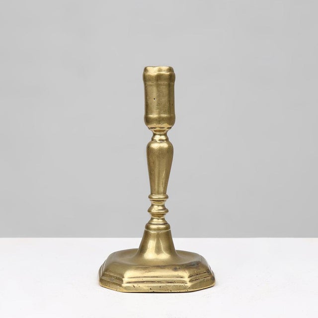 Antique French Candlestick in Bronze, 16th Century For Sale - Image 9 of 9
