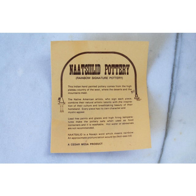 Vintage Native American Navajo Naatsilid Pottery Vase & Pitcher - Signed For Sale - Image 16 of 16