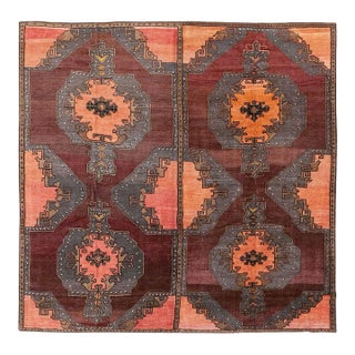 Galerie Shabab Collection Mid-20th Century Turkish Anatolian Square Carpet For Sale