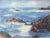 Vintage Rocky Coastline Seascape Pastel Painting For Sale - Image 4 of 4