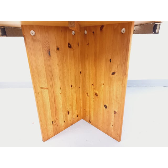 Vintage Octagonal Pine Dining Table with Extension, 1970s For Sale - Image 14 of 18