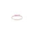 Metal 14k Gold Modern Natural Ruby & Diamond Half Eternity Band Ring Size 4 For Sale - Image 7 of 13