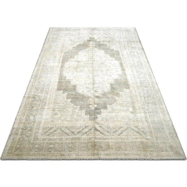 1960s Turkish Oushak Rug For Sale In Los Angeles - Image 6 of 7