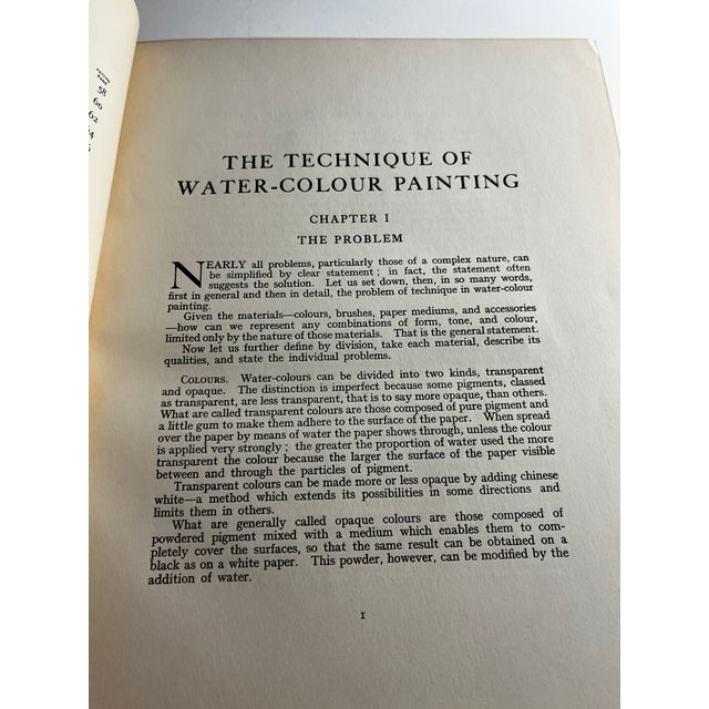 1925 Technique of Watercolor Painting Book For Sale - Image 4 of 9