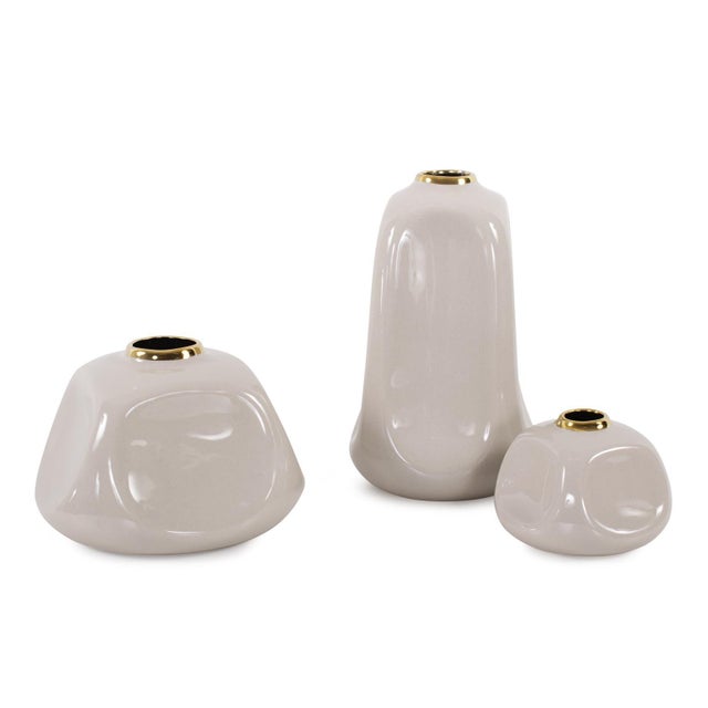 2020s Christana Concaved Ceramic Vase- Tall For Sale - Image 5 of 9