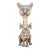 Jeanne Valentine Paper Mache Cat, Mid Century Modern For Sale