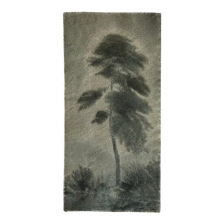 Watercolor Landscape on Raw Canvas by Chelsea Fly For Sale