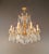 Renaissance Antique Louis XVI Revival Crystal Chandelier Giltwood and Brass Circa 1890 For Sale - Image 3 of 13