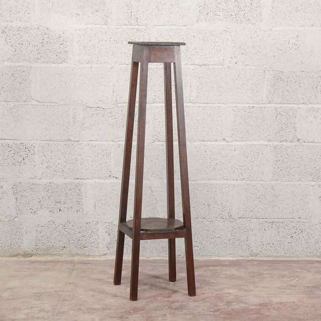 19th Century Fir Wood Plant Stand For Sale - Image 13 of 13