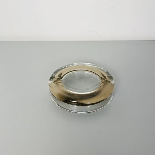Mid-Century Modern Italian Glass Ashtray with Internal Decoration, 1970s For Sale - Image 8 of 10