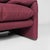 Italian Modern Burgundy Fabric Maralunga Sofa by Vico Magistretti for Cassina, 1970s For Sale - Image 12 of 14