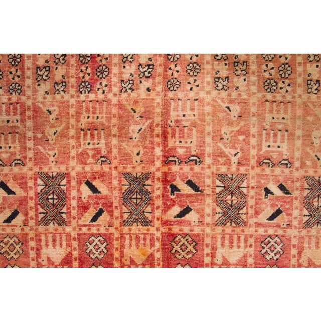 Hand-knotted in wool and originating circa 1950-1959, this 5x7 vintage Moroccan rug joins Rug & Kilim’s Moroccan...