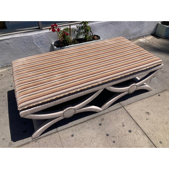 Neoclassical Neoclassical Backless Daybed Fully Upholstered- 2 For Sale - Image 3 of 12
