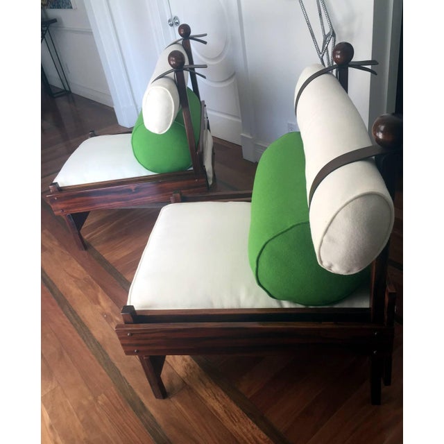Pair of Tonico Rosewood Chairs by Sergio Rodrigues For Sale In Atlanta - Image 6 of 10