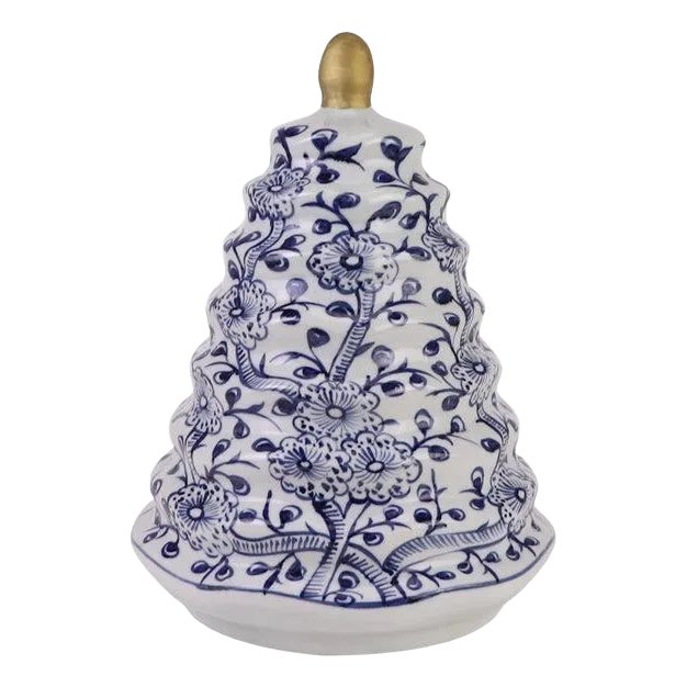 Floral & Vine Porcelain Tree, 5" For Sale