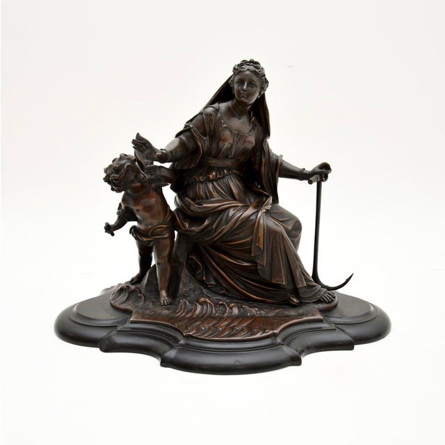 French Artist, Female Sculpture, 1860, Bronze For Sale - Image 12 of 12