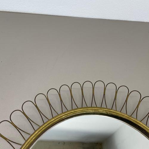 Metal Brass Metal Round Mirror by Josef Frank for Svenskt Tenn, 1960s For Sale - Image 7 of 18