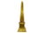 vintage unique tall gold brass obelisk is a perfect piece for any modern or Hollywood regency home or office décor. It is...