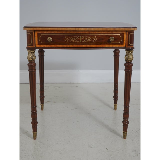 Age: Approx. 5 Years Old Details: Brass Leg Tops & Caps Dovetailed Drawer Construction High Quality Construction Brass...