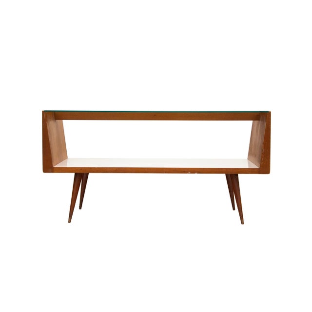 Wood Mid-Century Modern Walnut and Glass Display Cases - a Pair For Sale - Image 7 of 13