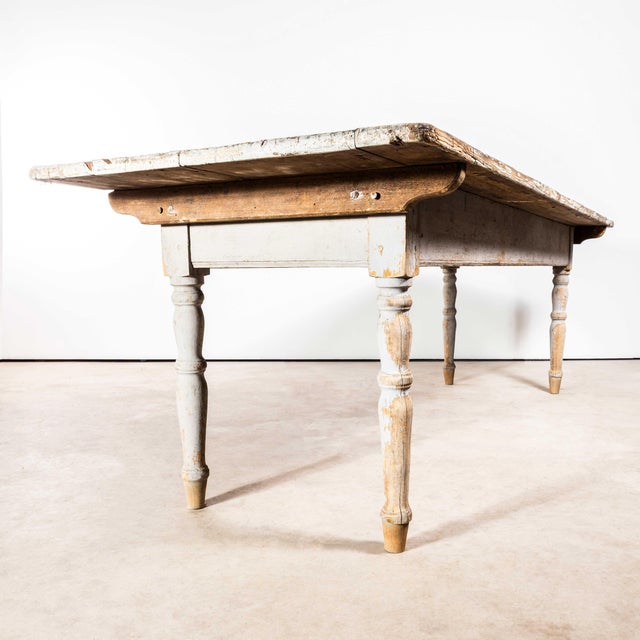 Brown Large French Chateau Dairy Rectangular Dining Table, 1930s For Sale - Image 8 of 8