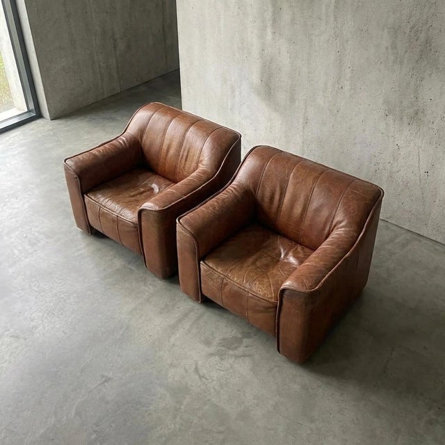 Spanish Leather Armchairs, Valenti, 1960s For Sale - Image 6 of 13