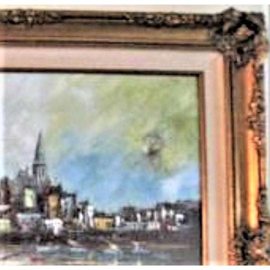 Oil Painting by B. Canon 44 X 32 "California School of Painters" Seascape Scene. This original oil painting comes from a...