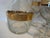 Mid-Century Modern Vintage Culver Tyrol Gold Filigree Glass Decanter & 5 Stemmed Wine Glasses Set For Sale - Image 3 of 12