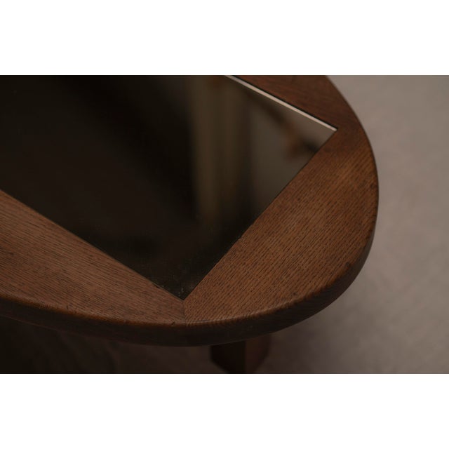 French Brutalist Coffee Table by Guillerme & Chambron, 1960s For Sale - Image 11 of 12