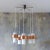 Mid-Century Scandinavian Copper and Opaline Glass Ceiling Lamp, in Very Good conditions. Designed 1950 to 1959 European...