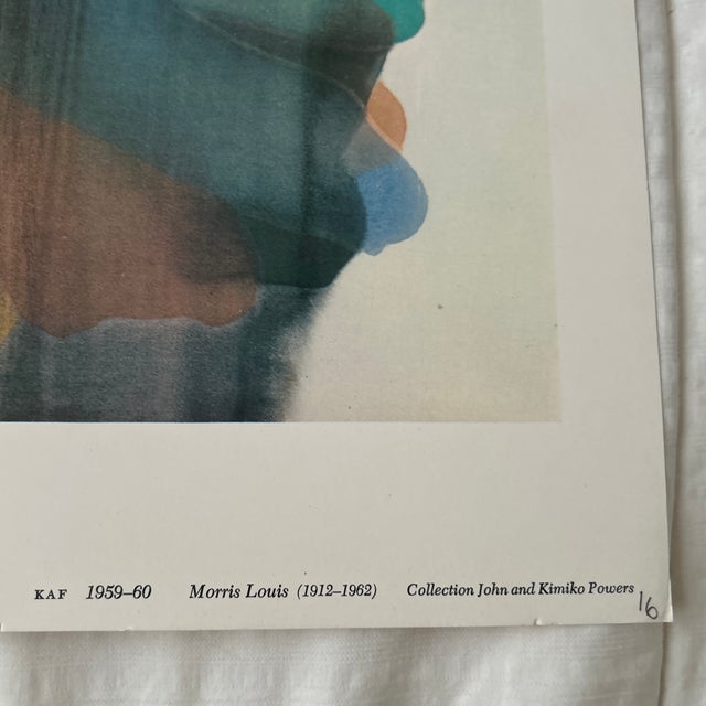 Mid-Century Modern 1960s Morris Louis Unframed Lithograph For Sale - Image 3 of 9