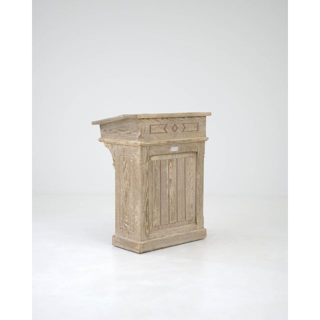 Cream 1900s Belgian Wooden Desk For Sale - Image 8 of 18