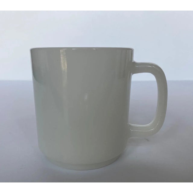 Vintage 1970s Glasbake White Coffee Cups - Set of 6 For Sale In Austin - Image 6 of 11