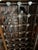 Wood Vintage Chinese Chinoiserie Black Lacquer Wine & Bar Cabinet For Sale - Image 7 of 11