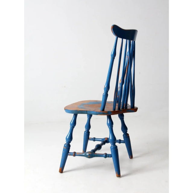 Early 20th Century Antique Painted Windsor Chair For Sale - Image 5 of 12