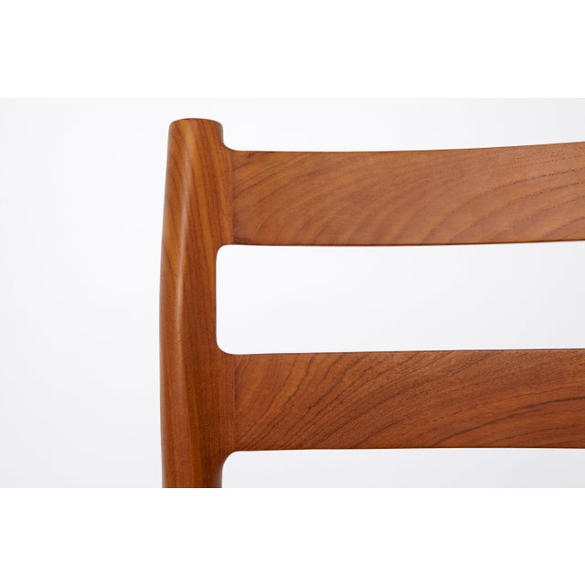 Model 84 Teak Chairs by Niels Moller For Sale - Image 6 of 10