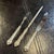 Mappin and Webb Russell pattern silver-plated carving set - Fork L=25cm, Sharpening steel L=25cm, Knife L=29cm This piece...