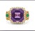 Amethyst Natural Amethyst 4.75cts & Diamond 0.2cts Ring in 18k Gold For Sale - Image 8 of 8