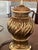1980s Regency Style Brass Table Lamps With Shades - a Pair For Sale - Image 4 of 5