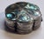 Handmade in Mexico, this is a sweet little hinged sterling silver and abalone pillbox. Stamped with 925 and the maker’s...