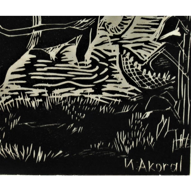 Nevzat Akoral, Two Oxen, Circa 1960 For Sale - Image 4 of 5