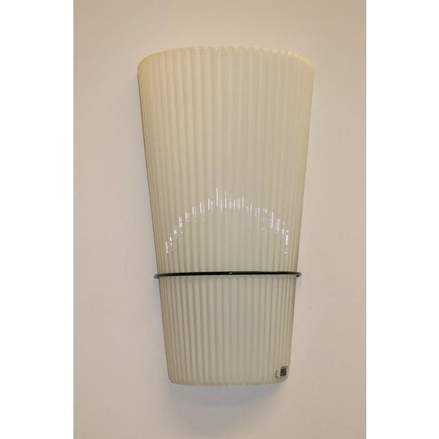 Glass Mid-Century Modern Murano Glass Wall Lamp For Sale - Image 7 of 12