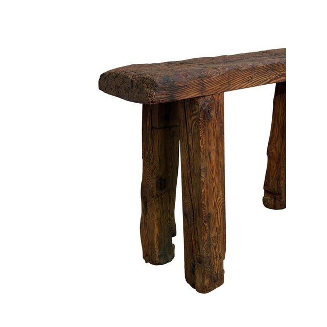 19th Century Rustic Larch Work Table For Sale - Image 4 of 5