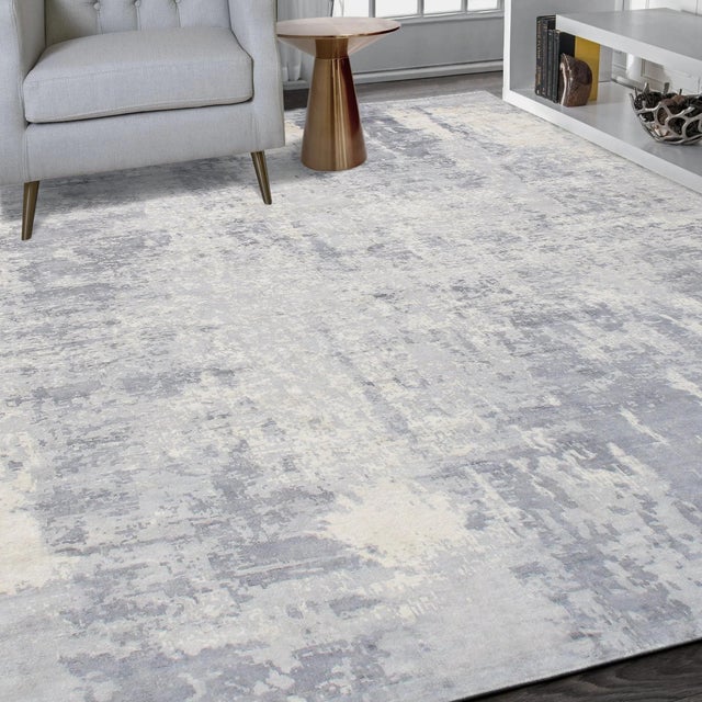 2020s Pasargad Home Mirage Grey Area Rug- 7' 9" X 9' 9" For Sale - Image 5 of 5