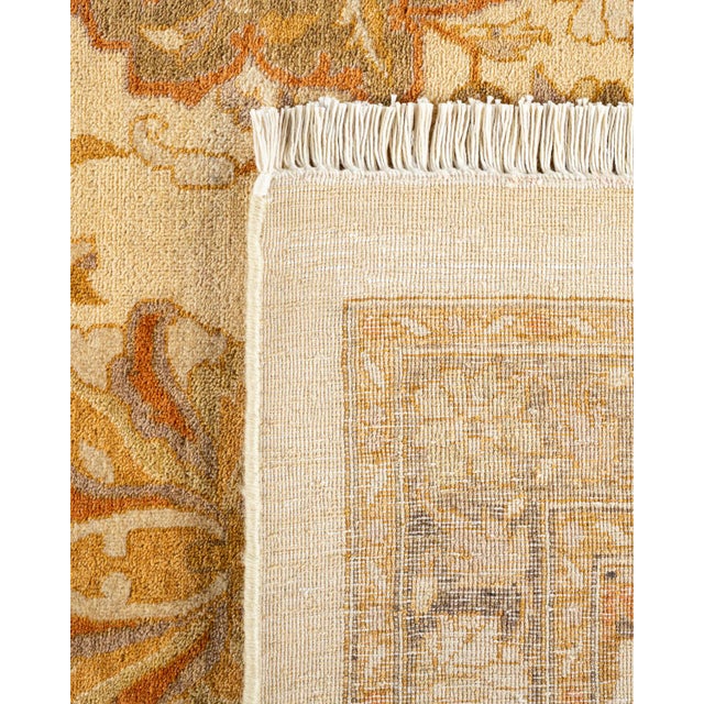 2000 - 2009 Mogul, One-of-a-Kind Hand-Knotted Area Rug - Ivory, 9' 1" x 12' 0" For Sale - Image 5 of 8