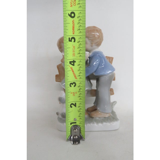 Lego Japan Young Love 1970s Porcelain Figurine Boy Girl Kissing Statuette 4486b For Sale - Image 10 of 12