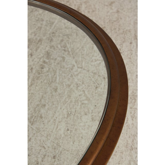 Oval Glass Top Decorator Coffee Cocktail Table For Sale - Image 13 of 15